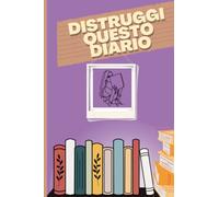 Distruggi questo diario: 120 pagine a righe / elegante taccuino minimalista semplice per scrivere un libro tascabile