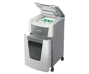 Distruggidocumenti automatico 300 fogli Leitz IQ Autofeed P5 micro 60L | Cestino estraibile da 60 litri, facile da svuotare; anti-inceppamento; comandi touch semplici; autonomia 60 min