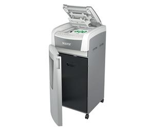 Distruggidocumenti automatico 600 fogli Leitz IQ Autofeed P5 micro 110L | Cestino estraibile da 110 litri, facile da svuotare; per il lavoro, la scuola o la casa