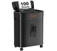 Distruggidocumenti Bonsaii C231-D: 100 Fogli a Taglio Micrometrico, Sicurezza P-4 e Funzione Automatica per 30 Minuti, Cestino da 16 Litri - Proteggi la tua Privacy