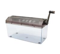 Distruggidocumenti compatto, distruggidocumenti con manovella, strumento per distruggere documenti - per proteggere la privacy per ufficio, scuola, dormitorio e