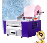 Distruggidocumenti elettrico a zigzag in rafia, trituratore automatico con taglio increspato, taglierina for carta tagliuzzata, larghezza massima della materia prima 200 mm, for confezioni regalo