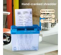 Distruggidocumenti manuale a manovella, taglio a strisce, mini, per ufficio e casa, desktop portatile, dispositivo di per documenti, strumento di distruzione efficiente per file di carta, protezione d