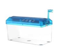 Distruggidocumenti manuali - Mini tritatutto portatile con taglio dritto | Utensile da taglio a manovella per documenti A4 | Taglierina da scrivania con capacità 3 l per file A2 piegati, S