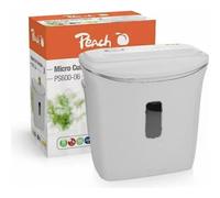 Distruggidocumenti Peach PS600-06 microtaglio P-5 4 fogli 12L bianco
