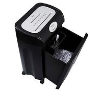 Distruggidocumenti per uso domestico da 10 fogli distruggidocumenti per piccoli uffici P5 capacità riservata 18L spegnimento automatico ruota universale 36x25.1x50cm