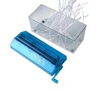 Distruggidocumenti per uso domestico - Strumento portatile per tagliare documenti con manovella - Dispositivo personale per la distruzione della carta, forniture per ufficio per la scuola e