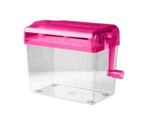 distruggidocumenti portatile, a manovella, per scuola, ufficio, casa, carte di credito, documenti, lettere, ricevute, bollette