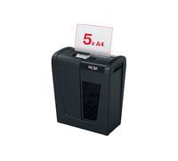 Distruggidocumenti REXEL Secure S5 a Taglio Strisce 6 mm, Capacità 5 Fogli A4, Cestino 10L, Compatto per Casa e Ufficio