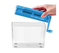 distruggidocumenti - Taglierina compatta per documenti da tavolo | Mini distruggidocumenti manuale - 17 x 9,5 x 15 cm, design efficiente per banconote, posta e appunti, ideale per casa, scuola