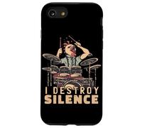 Distruggo il batterista del silenzio dicendo il pollo che gioca la batteria Custodia per iPhone SE (2020) / 7 / 8