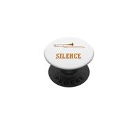 Distruggo il silenzio Umorismo trombone e musica ad alto PopSockets PopGrip Adesivo