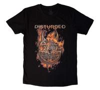Rock Off Trade T-shirt Disturbed Burning Belief Nero Unisex Taglia S