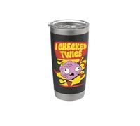Disturbo D'ansia I Checked Twice Bicchiere termico in acciaio inox doppia parete