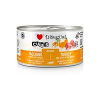 DISUGUAL CANE CUBES ADULTO TACCHINO, SPECK & CAROTE LATTINA 150 GR