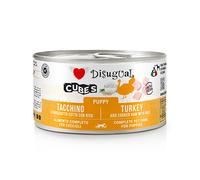 DISUGUAL CANE CUBES PUPPY TACCHINO, PROSCIUTTO & RISO LATTINA 150 GR