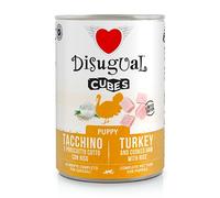 DISUGUAL CANE CUBES PUPPY TACCHINO, PROSCIUTTO & RISO LATTINA 400 GR