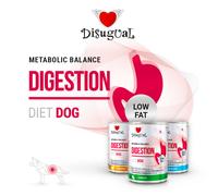 DISUGUAL CANE DIET DIGESTION LOW FAT TACCHINO 400 GR