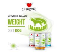 DISUGUAL CANE DIET WEIGHT PESCE BIANCO 400 GR