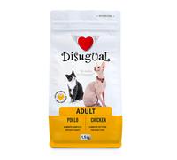 Disugual Cat Adult Pollo (scadenza: 02/01/2026) - 1,5 Kg - Croccantini per gatti - 1° ORDINE? scegli lo sconto BZR5 / BZR20 + 200 punti fedeltà