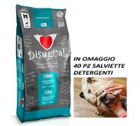 disugual crocchette cane 12 kg medium al tonno + omaggio salviette