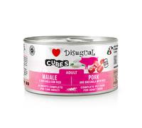 Disugual Dog Adult Cubes 150 gr Maiale e cubetti di bresaola con riso - confezione da 12 pezzi - Cibo umido per cani - 1° ORDINE? scegli lo sconto BZR5 / BZR20 + 200 punti fedeltà