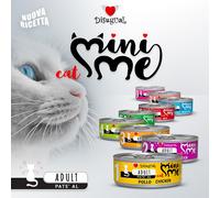 Disugual Mini Me Cat Adult Patè 85 gr - Pesce Bianco - Confezione da 12 pezzi - Cibo umido per gatti - 1° ORDINE? scegli lo sconto BZR5 / BZR20 + 200 punti fedeltà
