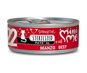 Disugual Mini Me Cat Sterilized Patè 85 gr Manzo - confezione da 12 pezzi - Cibo umido per gatti - 1° ORDINE? scegli lo sconto BZR5 / BZR20 + 200 punti fedeltà
