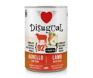 Disugual monoproteico Fresh Fruit Plus 400 gr Agnello con Pera - confezione da 6 pezzi - Umido monoproteico cane - 1° ORDINE? scegli lo sconto BZR5 / BZR20 + 200 punti fedeltà