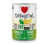 Disugual monoproteico Fresh Fruit Plus 400 gr - Coniglio con Banana - Confezione da 6 pezzi - Umido Monoproteico Cane - 1° ORDINE? scegli lo sconto BZR5 / BZR20 + 200 punti fedeltà