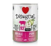 Disugual monoproteico Fresh Fruit Plus 400 gr Maiale con mela - confezione da 6 pezzi - Umido monoproteico cane - 1° ORDINE? scegli lo sconto BZR5 / BZR20 + 200 punti fedeltà