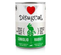 Disugual Monoproteico Grain Free 400 gr - Coniglio - Confezione da 6 pezzi - Umido Monoproteico Cane - 1° ORDINE? scegli lo sconto BZR5 / BZR20 + 200 punti fedeltà