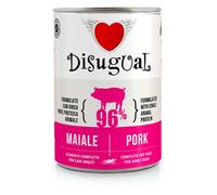 Disugual Monoproteico Grain Free 400 gr - Maiale - Confezione da 6 pezzi - Umido Monoproteico Cane - 1° ORDINE? scegli lo sconto BZR5 / BZR20 + 200 punti fedeltà