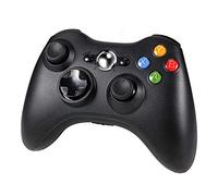 Diswoe Xbox 360 Controller, Wireless Game Controller di Gioco per Microsoft Xbox 360 PC Windows 7/8/10, doppia vibrazione, design ergonomico - Nero