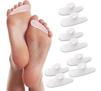 Dita a martello correttore, 4 paia Cuscinetti in Gel per Dita a Martello, Anello per Alluce Valgo, Raddrizza Dita Dei Piedi, Allineatori e Piastre per Dita Curve, Ad Artiglio e a martello