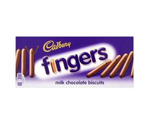 Dita al cioccolato al latte Cadbury 114gm