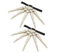Dita articolate - ABS 34 x 30 x 2 cm | Estensioni di mano scheletro tipo artiglio | Accessorio per costume di Halloween per adulti, casa del terrore e mascherate