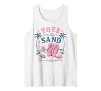 Dita dei Piedi nella Sabbia Pace in My Soul Beach Summer Graphic Canotta