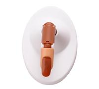 Dita flessibili e regolabili per esercitarsi sulle unghie, base per modello di punte per unghie riutilizzabili, dita di manichino marrone per allenamento artistico(Bianco)