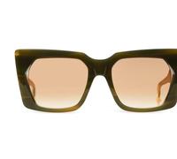 Dita Kamin Occhiali Da Sole Unisex Verde Squadrato Marrone 56mm