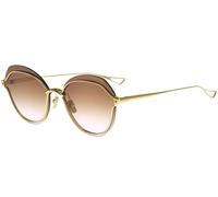 Dita Nightbird-two Occhiali Da Sole Unisex Oro Farfalla Marrone