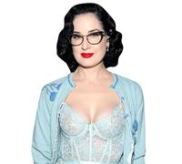 Dita Von Teese (Lace Dress) Half Body Buddy Cutout