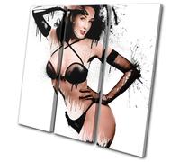 Dita Von Teese Sexy Iconic Celebrities TREBLE TELA parete arte foto stampa
