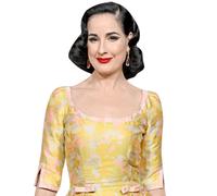 Dita Von Teese (Yellow Dress) Half Body Buddy Cutout