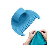 Ditale protettivo per cucito a mano, in silicone e metallo, vestibilità comoda, per trapuntatori, ricamatori, artigiani del cuoio, cucito a mano, previene lesioni alle dita durante la guida, 5 x 3,8 x