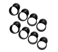 Ditali Antiscivolo per Tamburo Etereo in Silicone Nero, 8 Pezzi | Riutilizzabili, Proteggono le Dita, per Esecuzione e Musica Educativa, Adatti a Handpan e Strumenti Affini