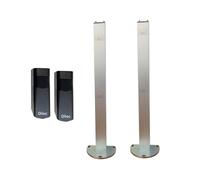 DITEC KIT COPPIA COLONNINE IN ALLUMINIO LINCB ALTEZZA 50CM CON FOTOCELLULE LIN2