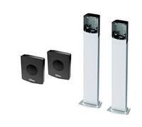 DITEC KIT COPPIA FOTOCELLULE AXP2 + COLONNINE ALLUMINIO AXC50 H 50CM + AXCBS 2PZ