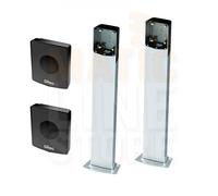 DITEC KIT COPPIA FOTOCELLULE AXP2 CON COLONNINE IN ALLUMINIO AXC50 ALTEZZA 50CM