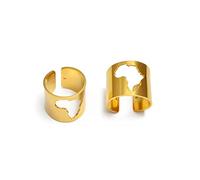 Dito D'Apertura Da Donna Mappa Dell'Africa Anello Regolabile - Mappe Di Fascino Africano Anello Aperto Classico Anello Da Dito Cultura Gioielli Per Donne Unisex Regalo Per Feste Di Compleann
